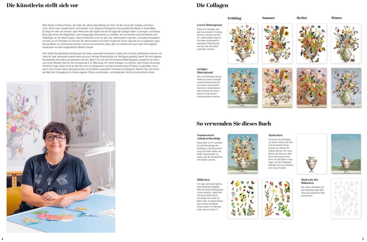 Bild: 9783038762881 | Vier Jahreszeiten - Das Collage-Set | Maria Rivans | Taschenbuch