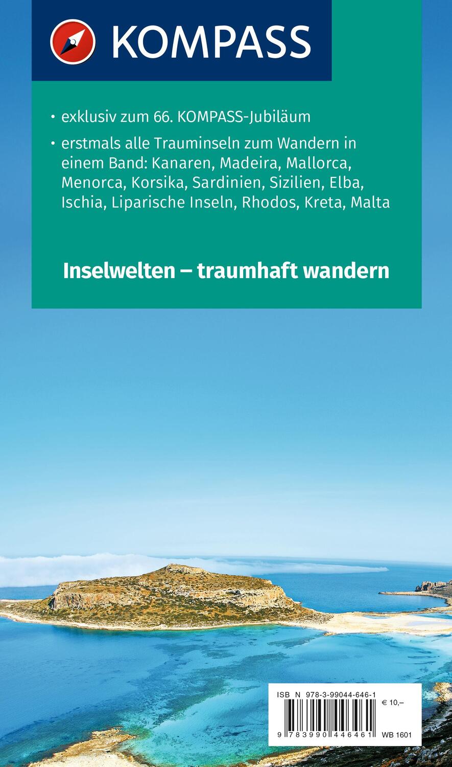 Rückseite: 9783990446461 | KOMPASS Wanderlust Inselwelten | Kompass-Karten Gmbh | Taschenbuch