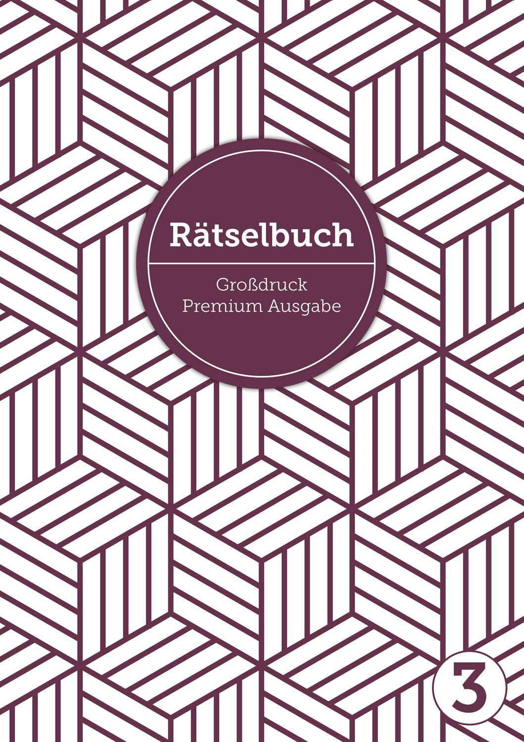 Cover: 9783964439659 | Deluxe Rätselbuch Band 3. Rätselbuch XL für Erwachsene, ältere...