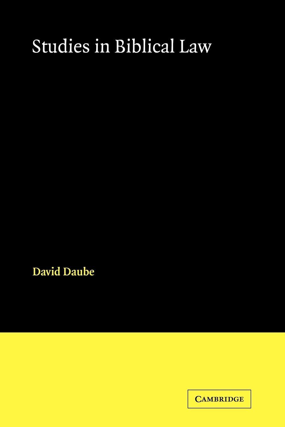 Cover: 9780521089722 | Studies in Biblical Law | David Daube | Taschenbuch | Paperback | 2008