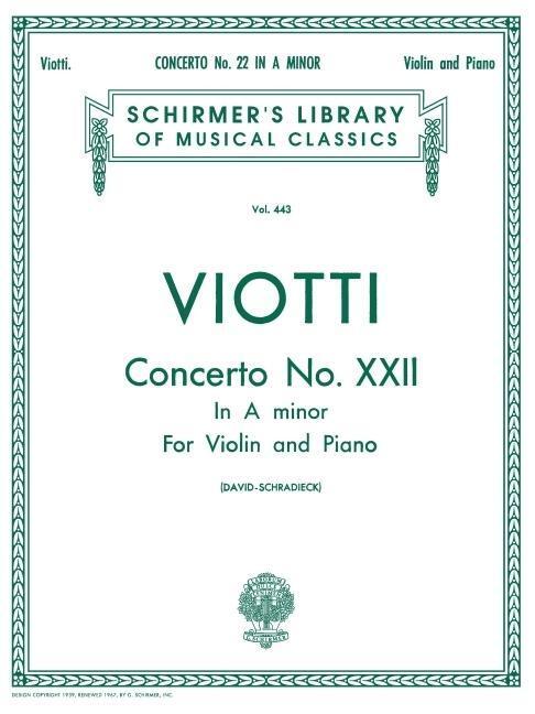 Cover: 9780793549498 | Concerto No. 22 in a Minor | Henri Schradieck | Taschenbuch | Buch