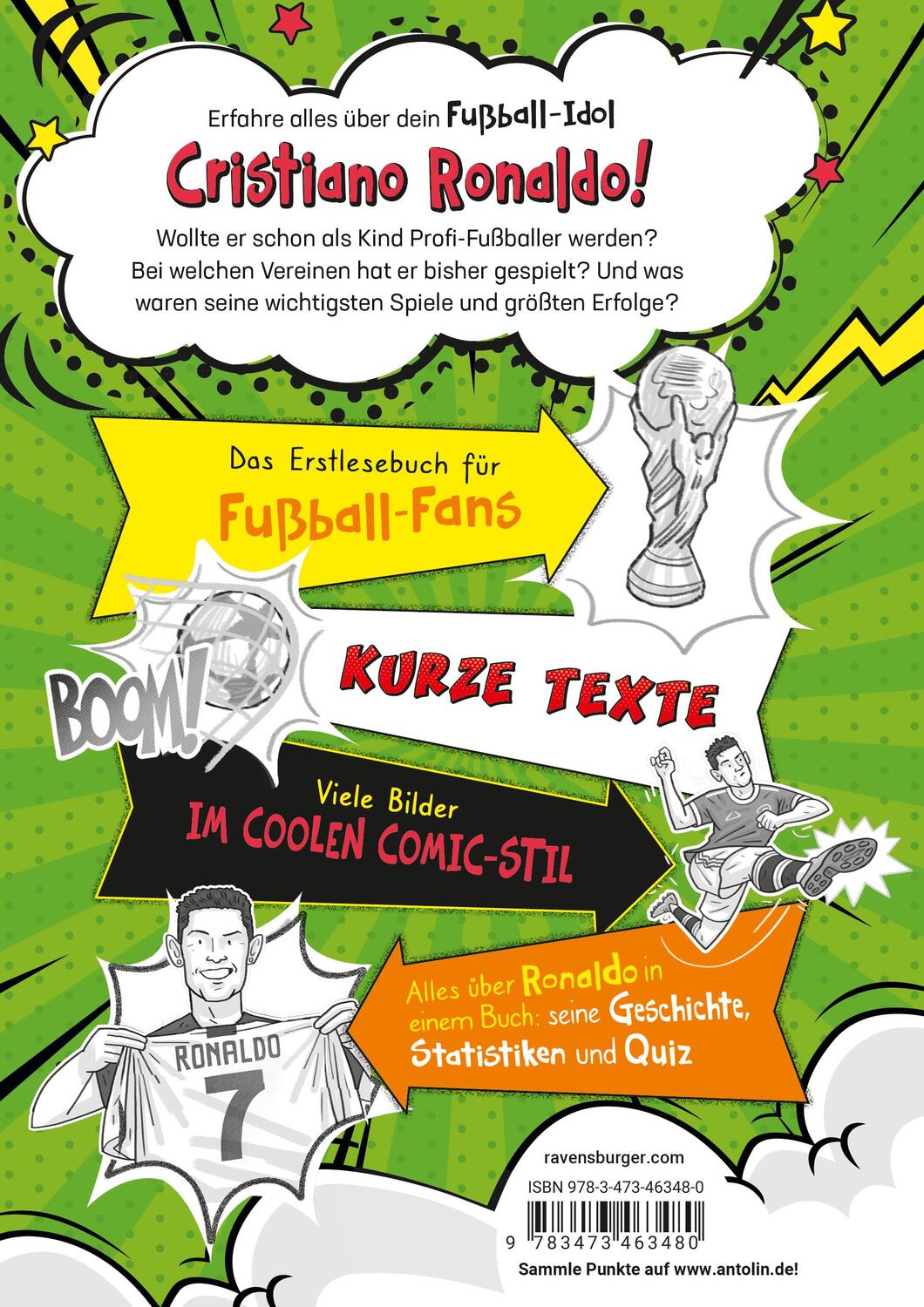 Rückseite: 9783473463480 | Fußball-Stars - Alles über Ronaldo. Vom Fußball-Talent zum Megastar...