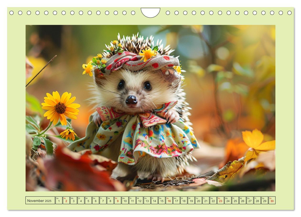 Bild: 9783435639939 | Zauberhafte Igel-Models. Blumiger Stil in der Natur (Wandkalender...