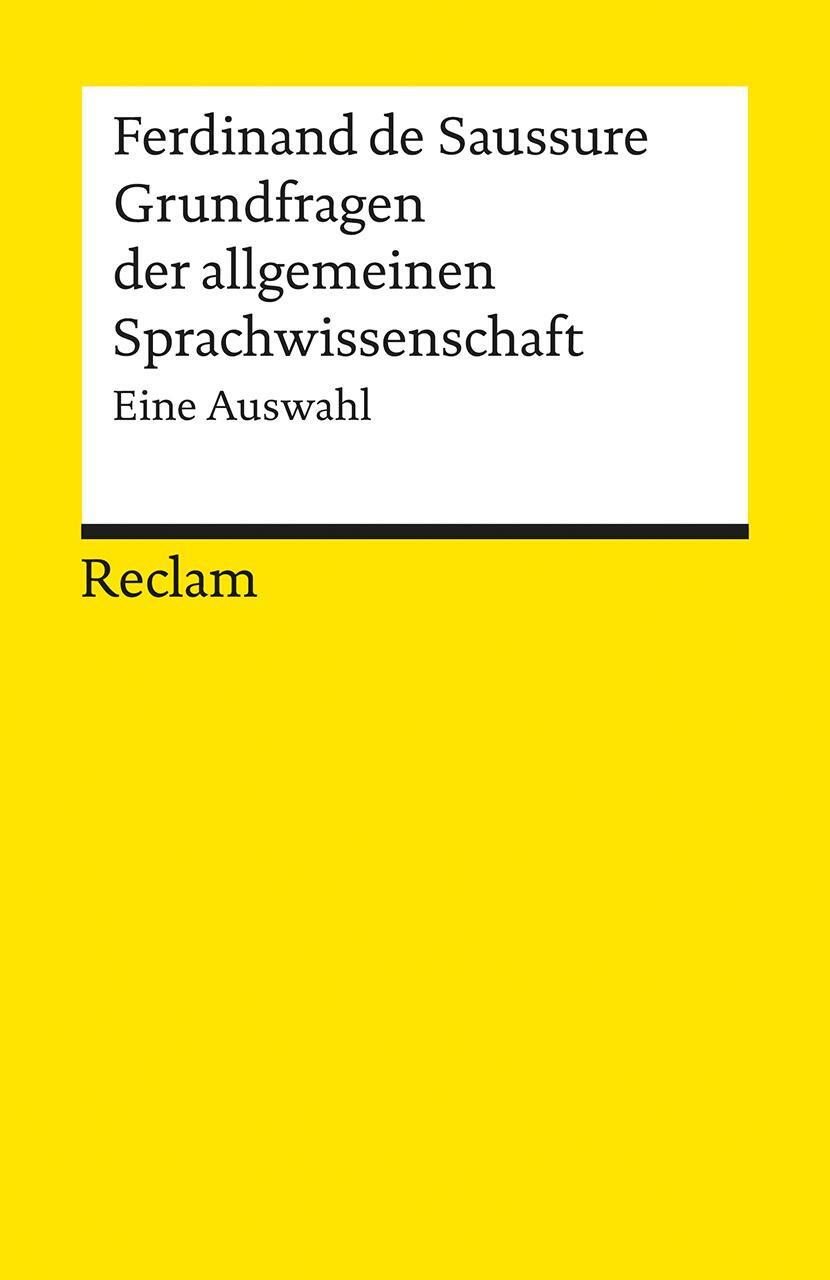 Cover: 9783150188071 | Grundfragen der allgemeinen Sprachwissenschaft | Eine Auswahl | Buch