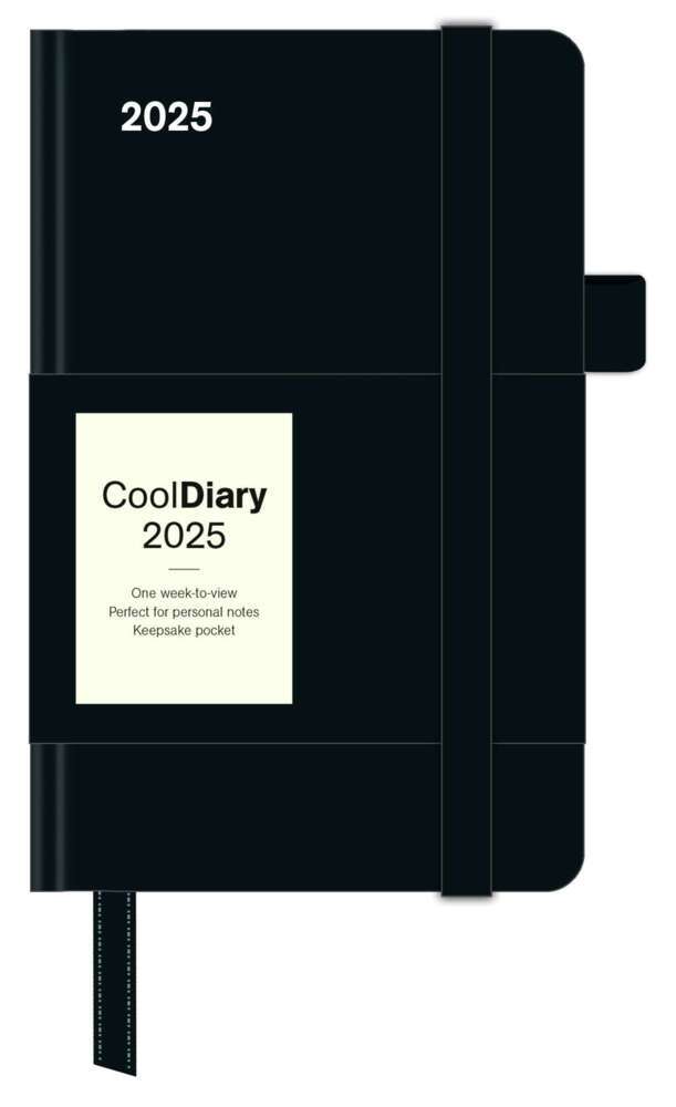 Cover: 4002725994875 | N NEUMANNVERLAGE - Black 2025 Cool Diary, 9x14cm, Wochenkalender...