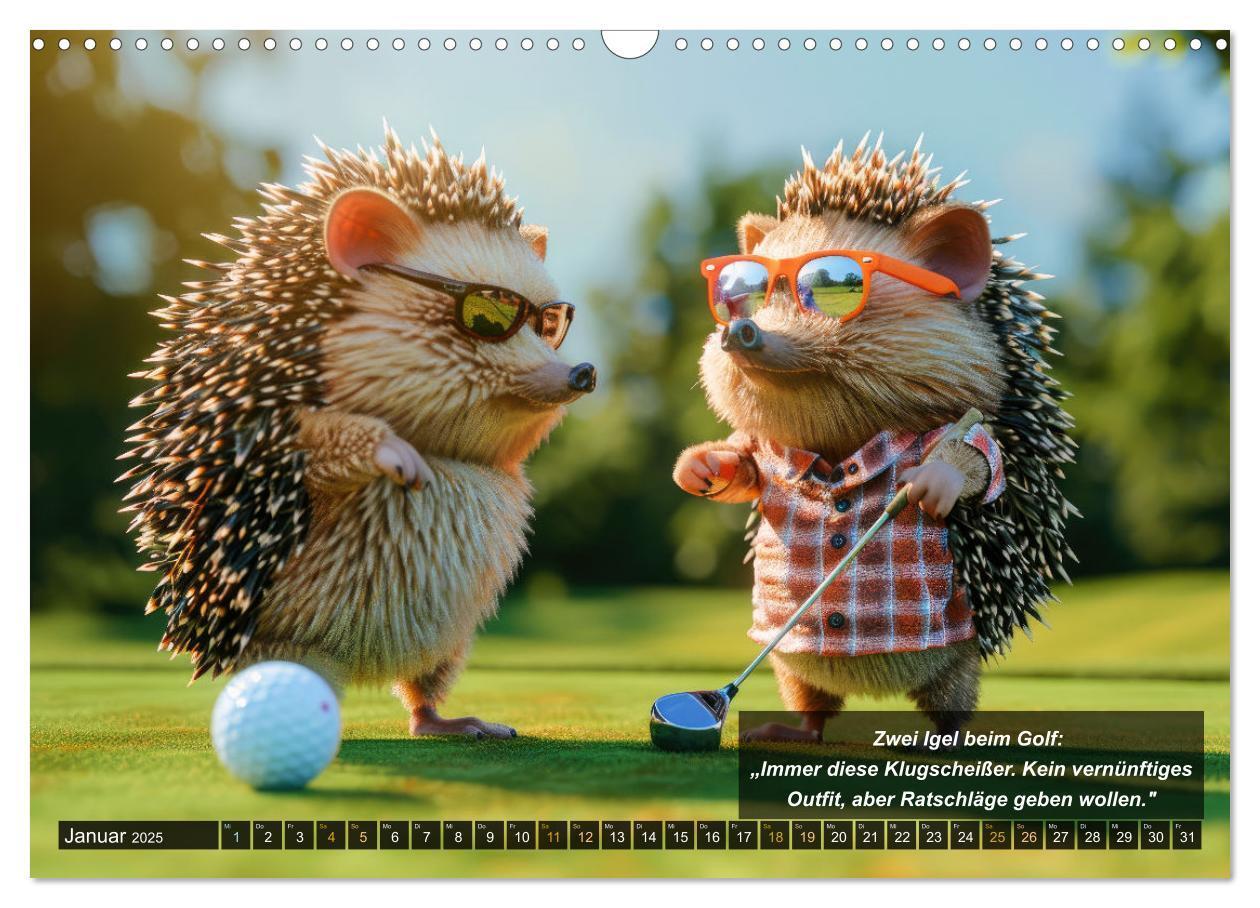 Bild: 9783457155516 | Der tierisch lustige Golfkalender (Wandkalender 2025 DIN A3 quer),...