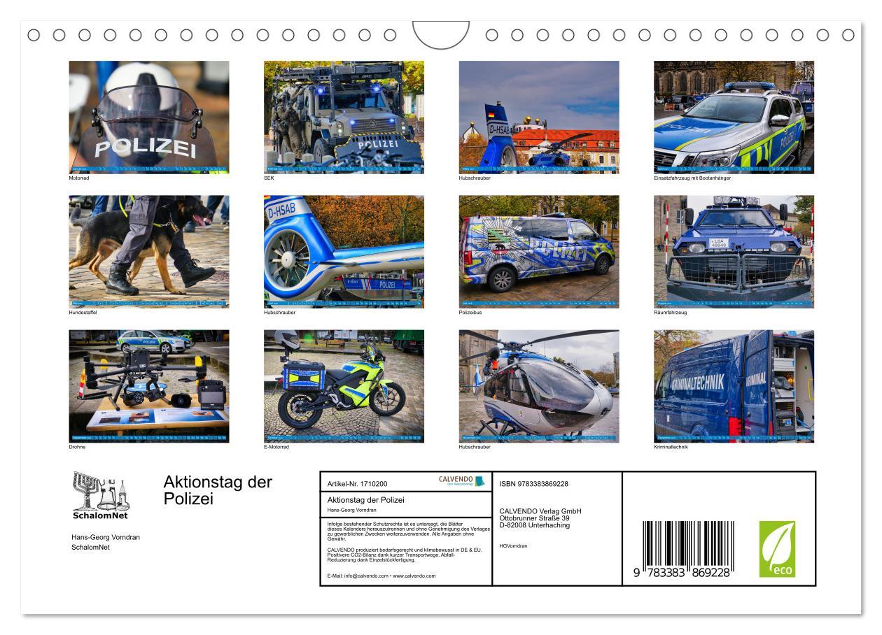 Bild: 9783383869228 | Aktionstag der Polizei (Wandkalender 2025 DIN A4 quer), CALVENDO...