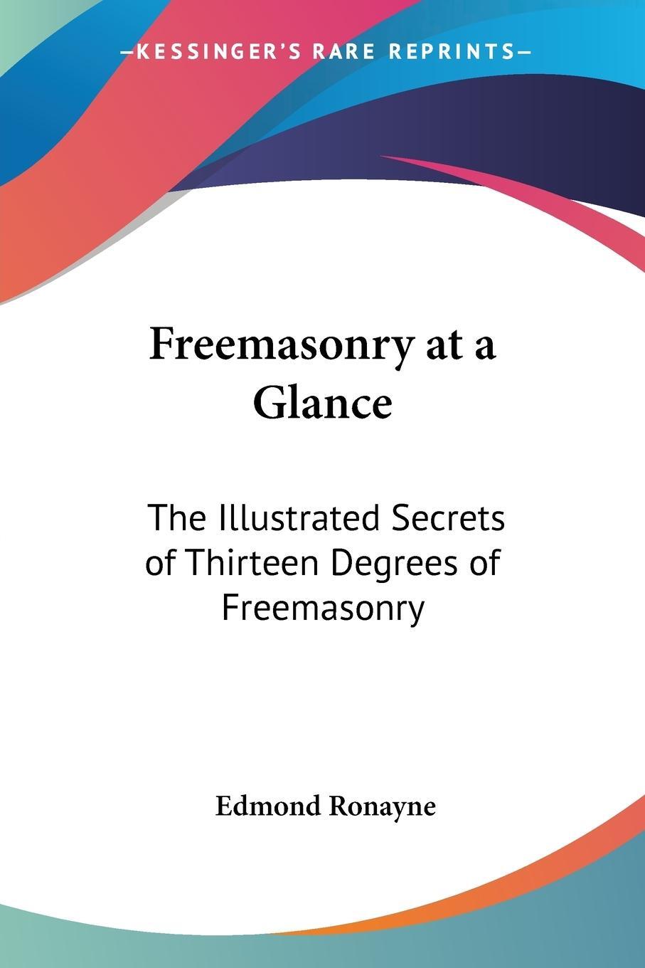 Cover: 9781417950218 | Freemasonry at a Glance | Edmond Ronayne | Taschenbuch | Paperback