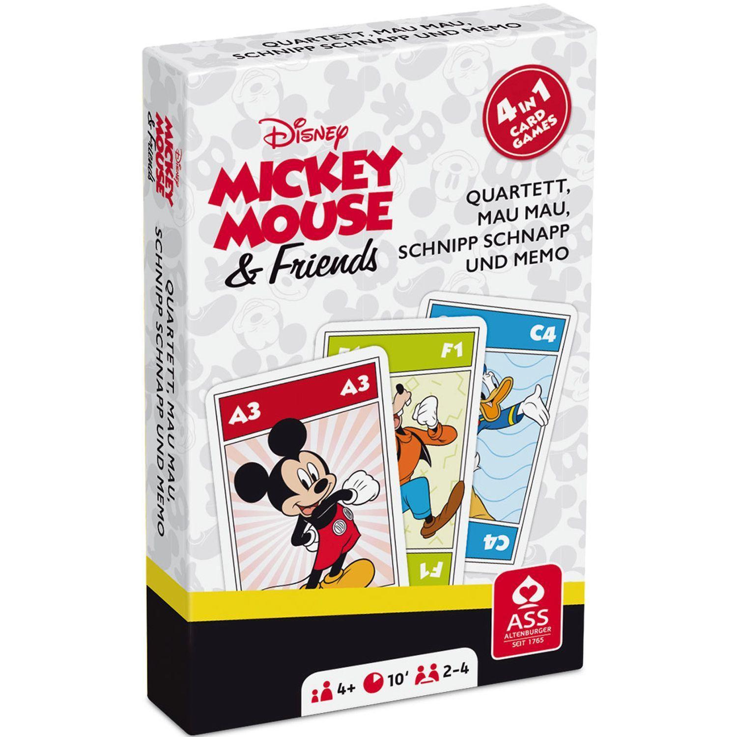 Cover: 4042677015303 | Display Disney Mickey Mouse &amp; Friends - Quartett 4 in 1 | Altenburg