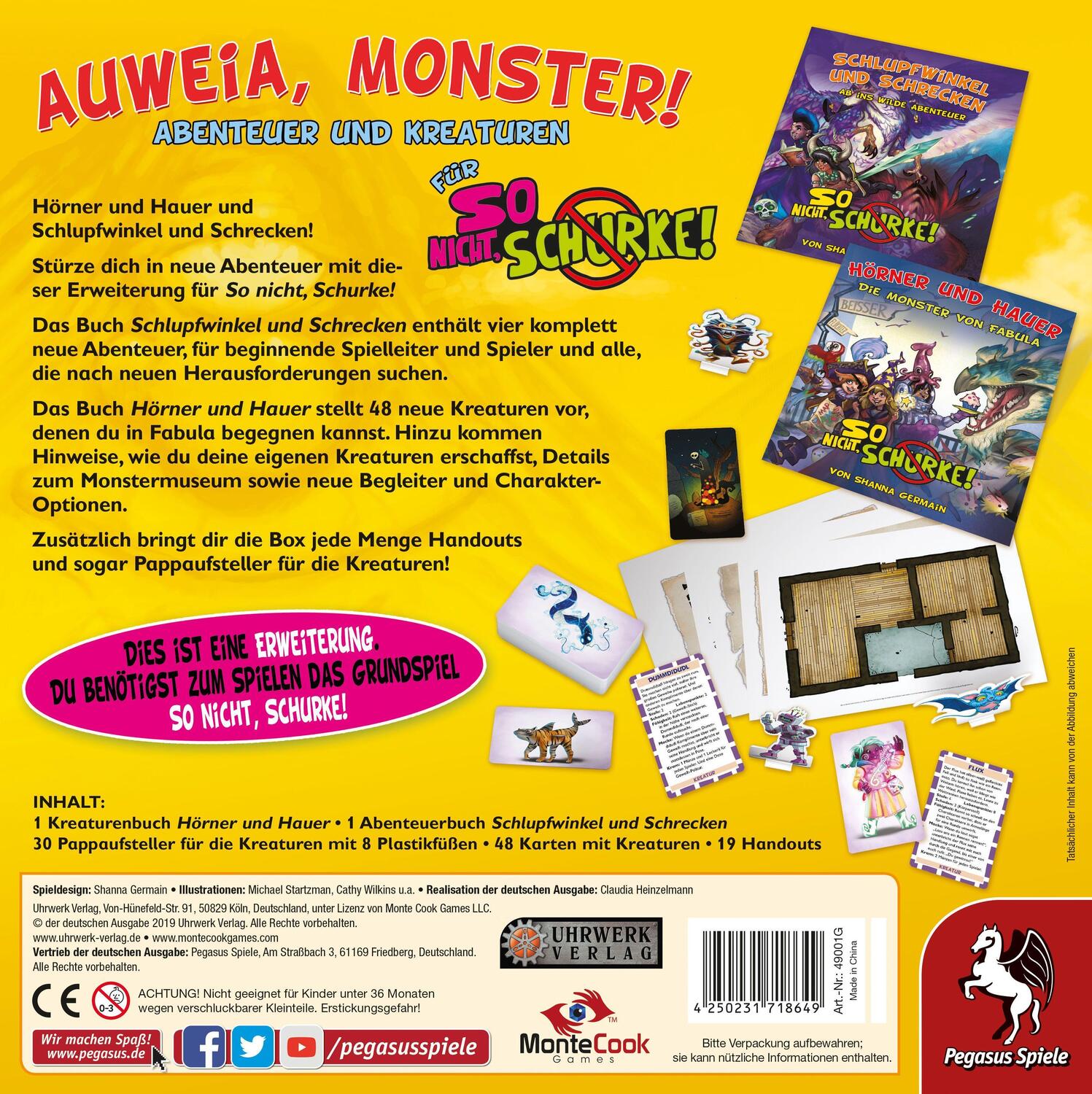 Bild: 4250231718649 | So nicht, Schurke! - Auweia, Monster! (Erweiterung) | Spiel | 49001G