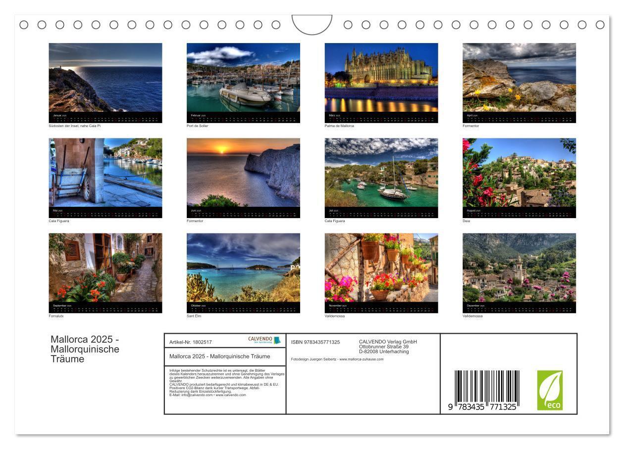 Bild: 9783435771325 | Mallorca 2025 - Mallorquinische Träume (Wandkalender 2025 DIN A4...