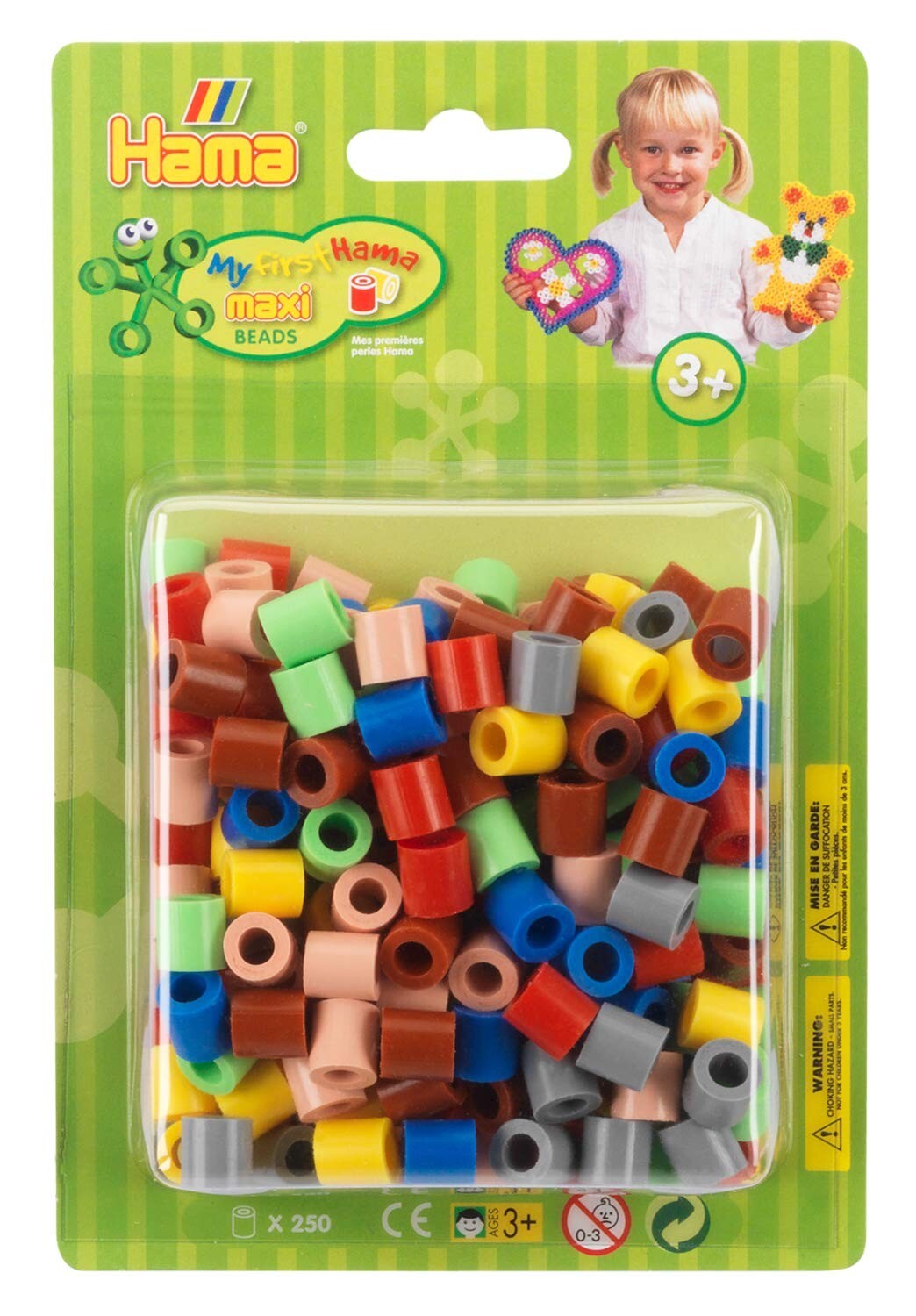 Cover: 28178085230 | Hama 8523 - Perlen, Bügelperlen Maxi, 250 Stück, bunt, volltonmix 2