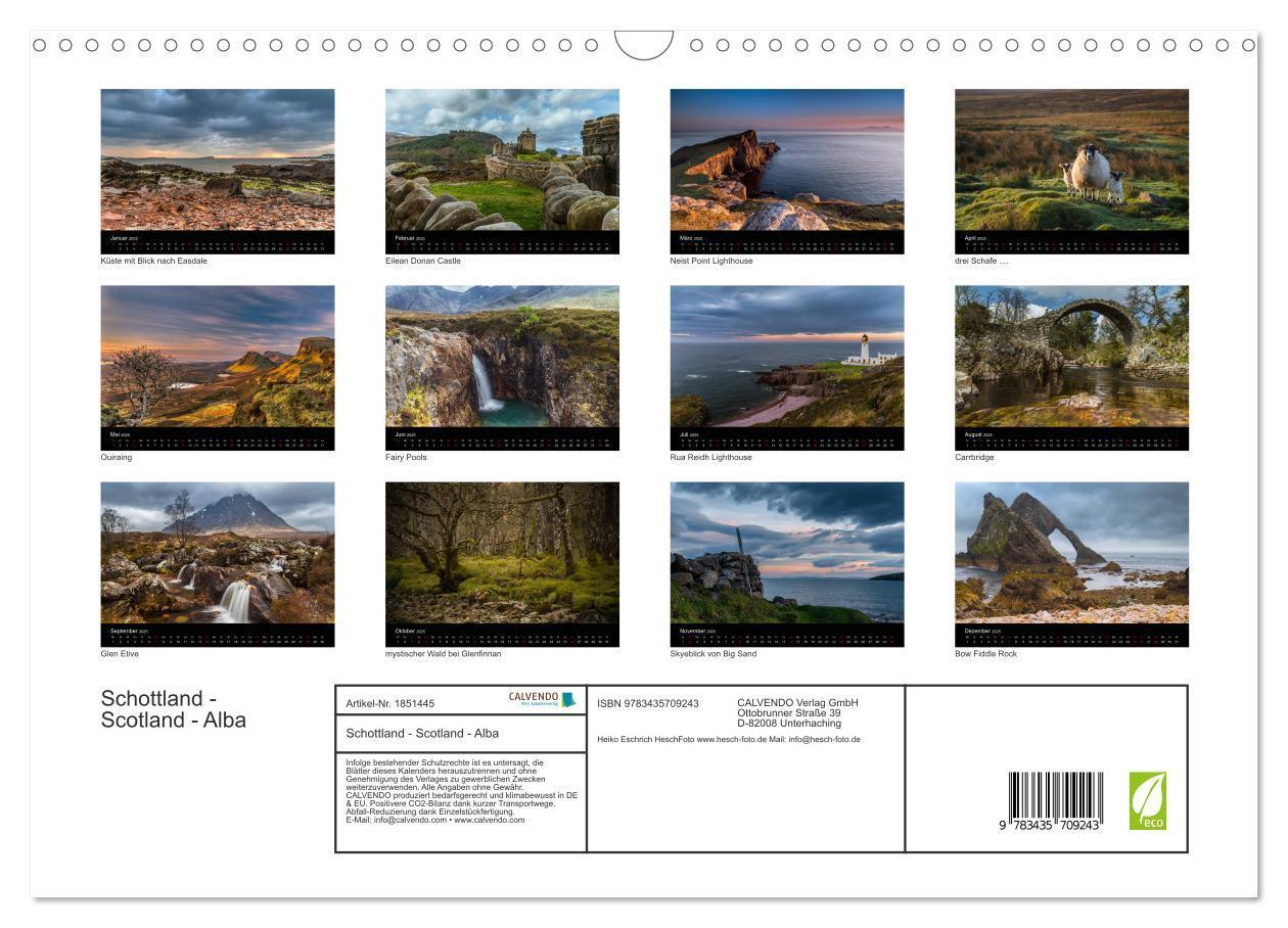 Bild: 9783435709243 | Schottland - Scotland - Alba (Wandkalender 2025 DIN A3 quer),...