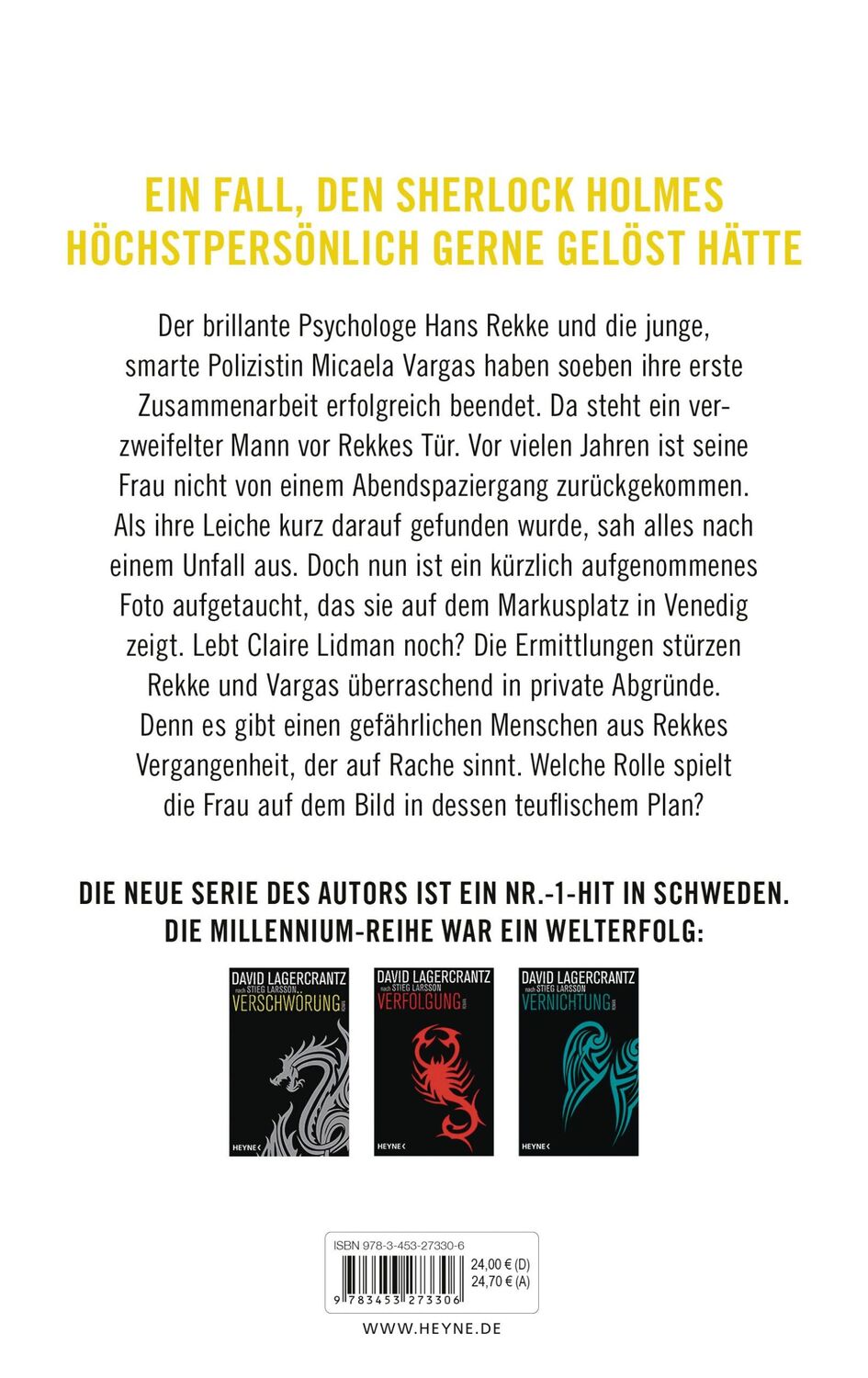 Bild: 9783453273306 | Das Bild der Toten | Thriller | David Lagercrantz | Buch | 432 S.