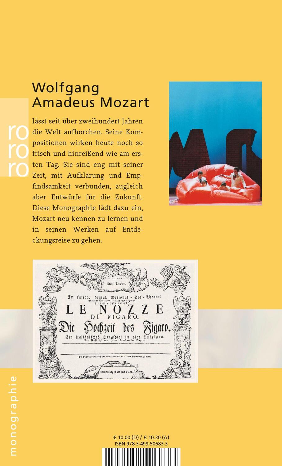 Rückseite: 9783499506833 | Wolfgang Amadeus Mozart | Fritz Hennenberg | Taschenbuch | Deutsch
