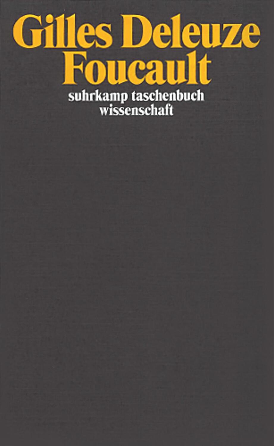 Cover: 9783518286234 | Foucault | Gilles Deleuze | Taschenbuch | Deutsch | 1992 | Suhrkamp
