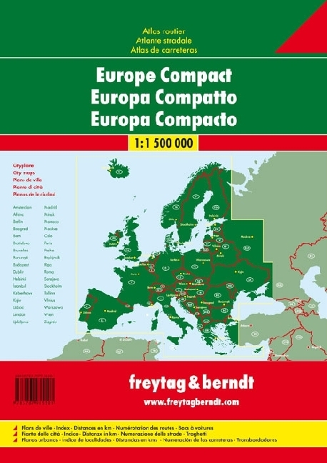 Bild: 9783707915501 | Freytag & Berndt Atlas Europa Compact. Freytag & Berndt Road Atlas...