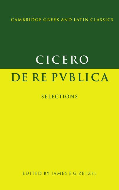 Cover: 9780521348966 | Cicero | de Re Publica: Selections | Marcus Tullius Cicero | Buch