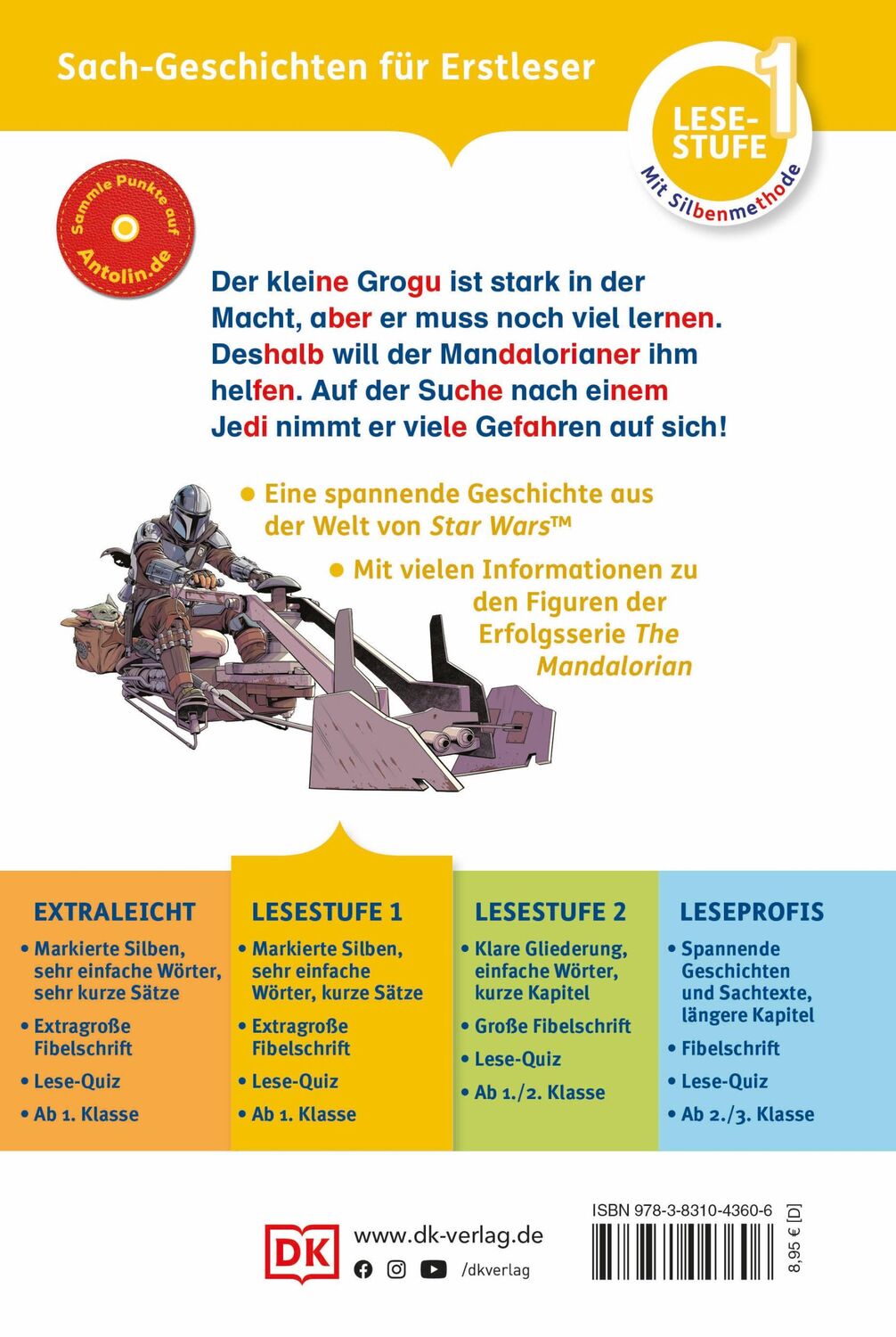 Rückseite: 9783831043606 | SUPERLESER! Star Wars(TM) The Mandalorian Grogus Abenteuer | Vitale