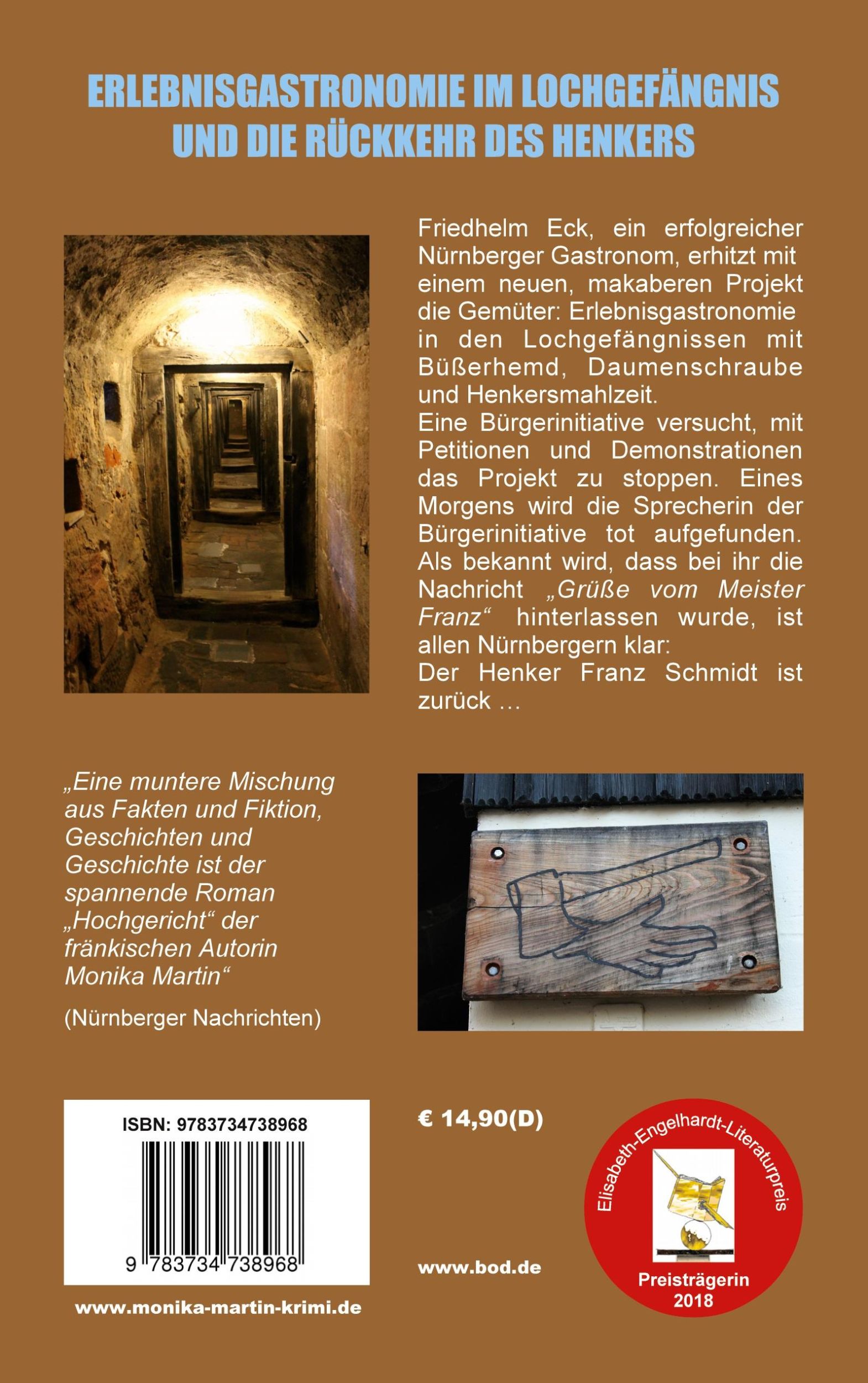 Rückseite: 9783734738968 | Hochgericht | Charlotte Gerlachs erster Fall | Monika Martin | Buch