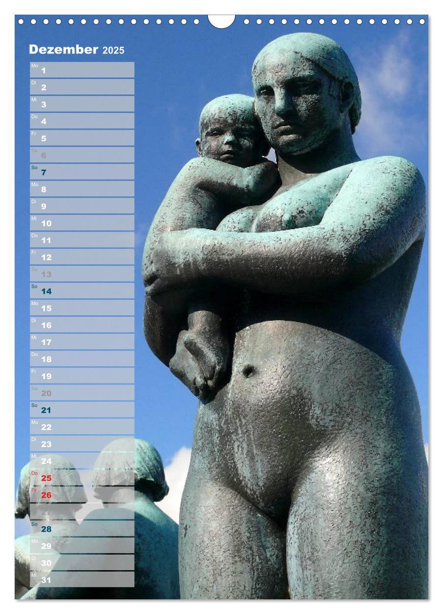 Bild: 9783457027059 | Skulpturen im Vigeland-Park Oslo (Wandkalender 2025 DIN A3 hoch),...