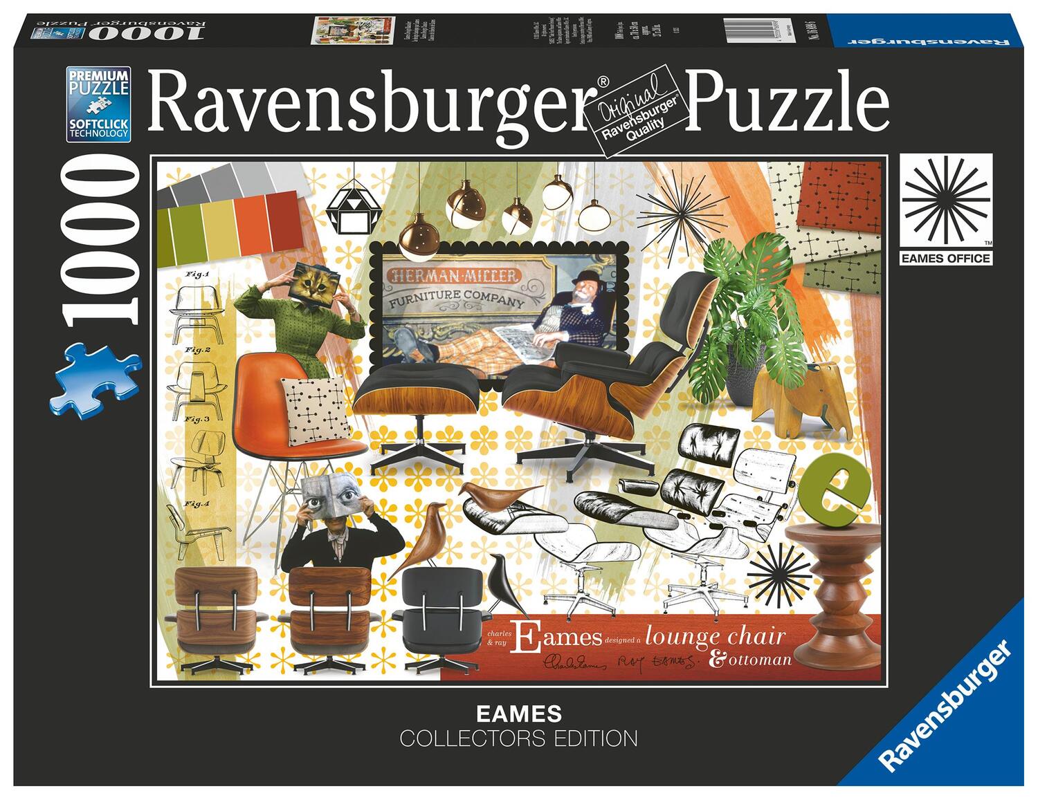 Cover: 4005556168996 | Ravensburger Puzzle 16899 Eames Design Klassiker 1000 Teile Puzzle