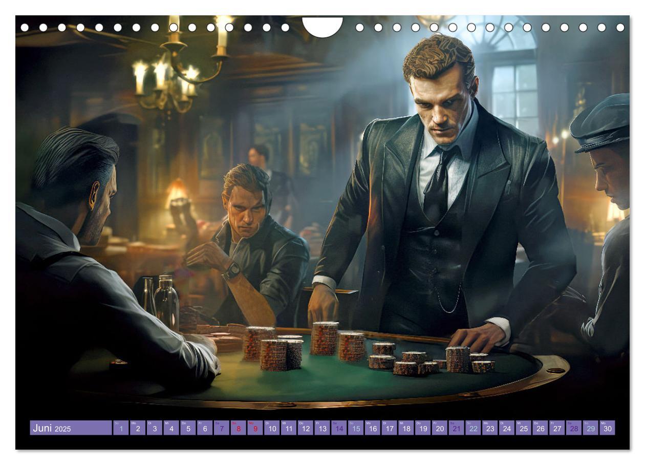 Bild: 9783383850967 | Die Welt der Pokerspieler (Wandkalender 2025 DIN A4 quer), CALVENDO...