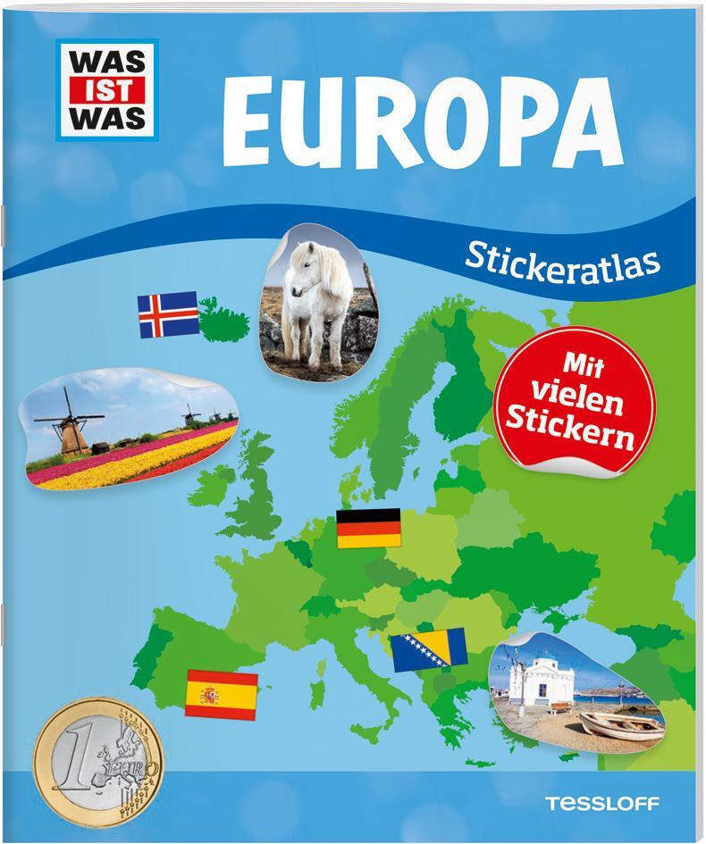 Cover: 9783788676346 | WAS IST WAS Stickeratlas Europa | mit über 100 Stickern | Broschüre