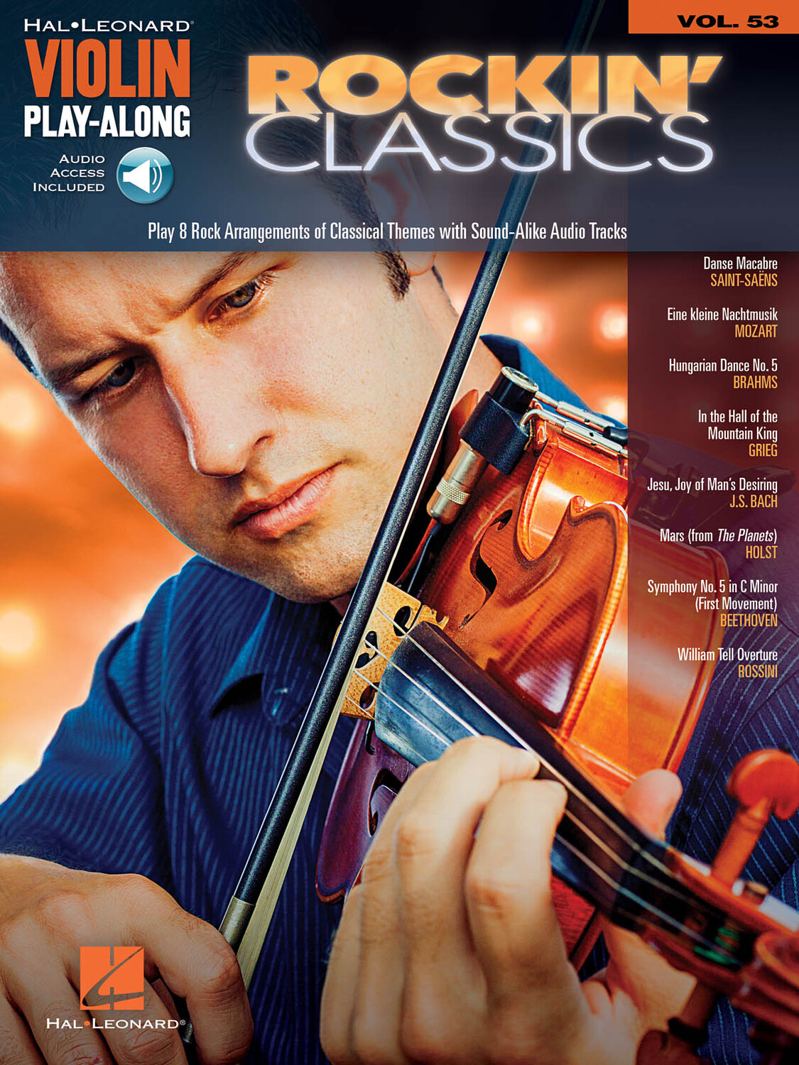 Cover: 888680078829 | Rockin' Classics | Violin Play-Along Volume 53 | Violin Play-Along