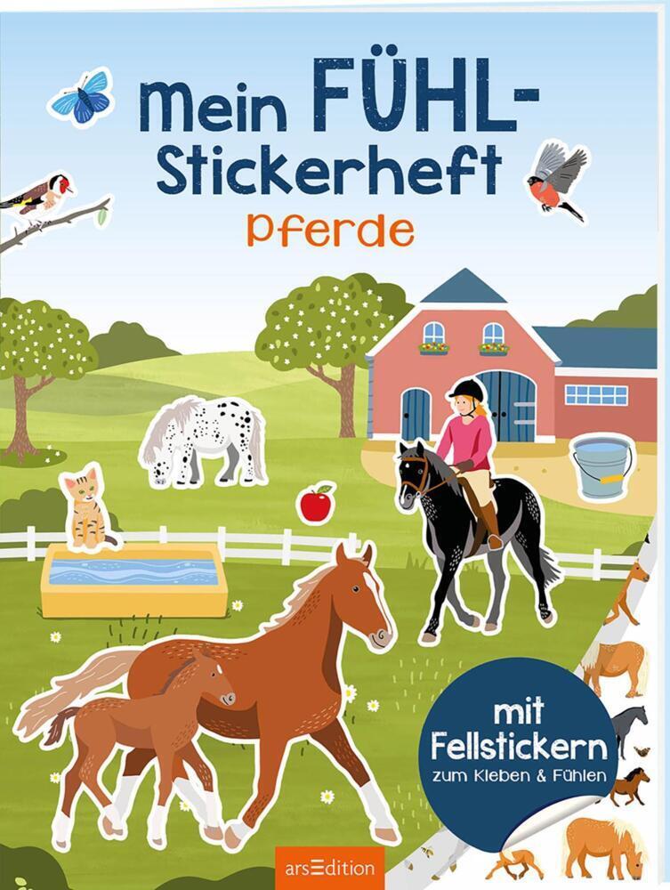 Cover: 9783845840024 | Mein Fühl-Stickerheft - Pferde | Mit Fellstickern zum Kleben &amp; Fühlen