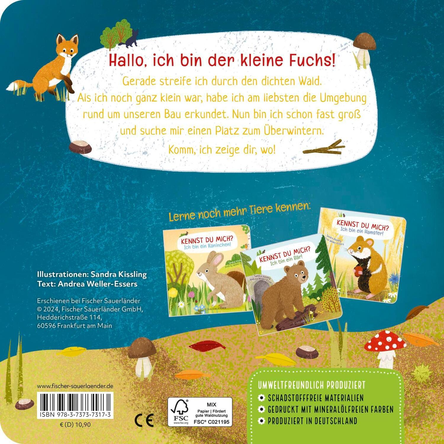 Rückseite: 9783737373173 | Kennst du mich? Ich bin ein Fuchs! | Andrea Weller-Essers | Buch