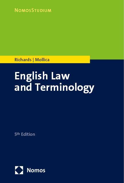 Cover: 9783848778980 | English Law and Terminology | Claudina Richards (u. a.) | Taschenbuch