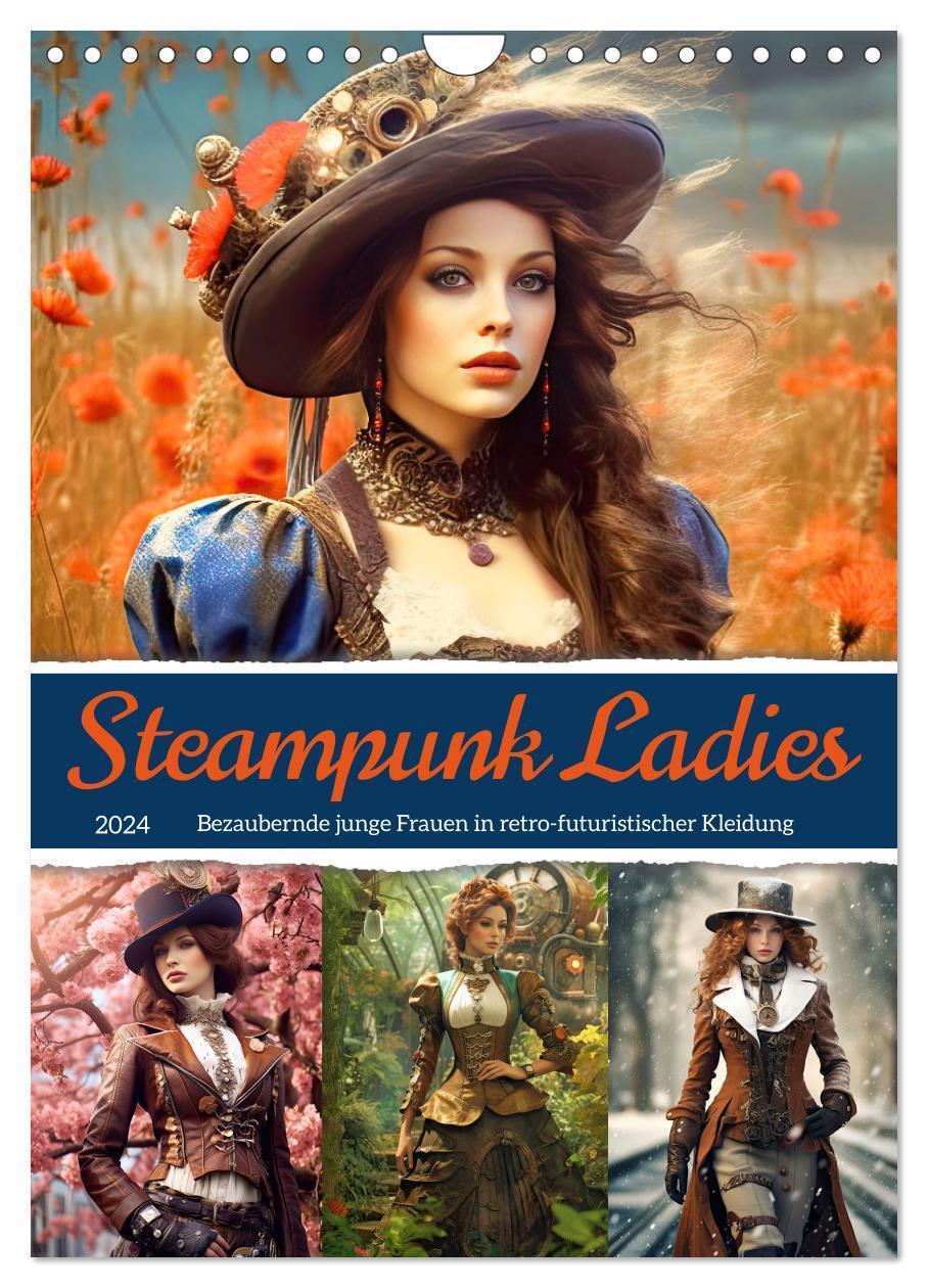 Cover: 9783383590597 | Steampunk Ladies (Wandkalender 2024 DIN A4 hoch), CALVENDO...