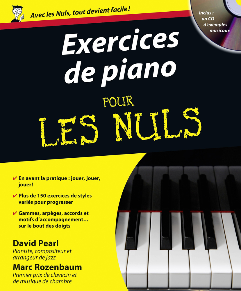 Cover: 9782754013376 | Exercices de piano Pour les nuls | David Pearl_Marc Rozenbaum