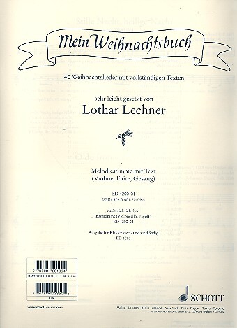 Cover: 9790001201094 | Mein Weihnachtsbuch | 40 Weihnachtslieder sehr leicht gesetzt | 2014