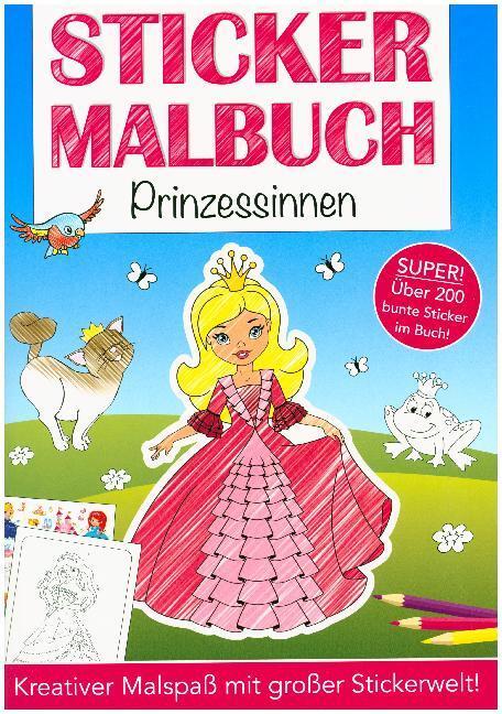 Cover: 4019393982745 | Sticker-Malbuch - Prinzessinnen | Broschüre | 64 S. | Deutsch | 2017