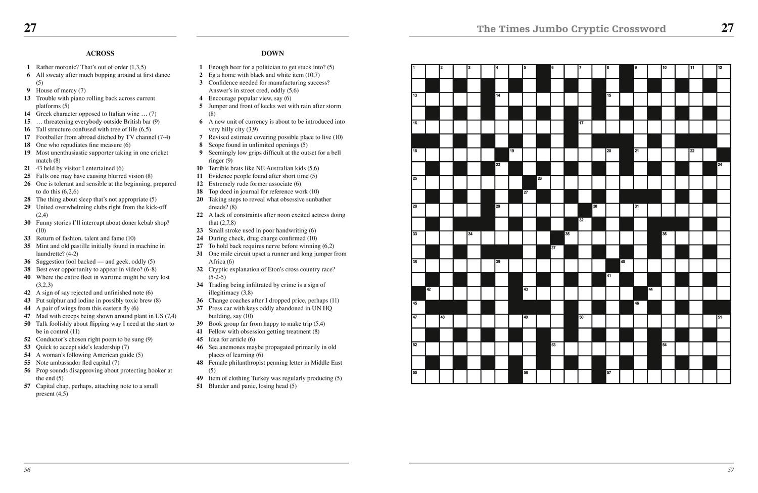 Bild: 9780008343705 | The Times Jumbo Cryptic Crossword Book 18 | Games (u. a.) | Buch