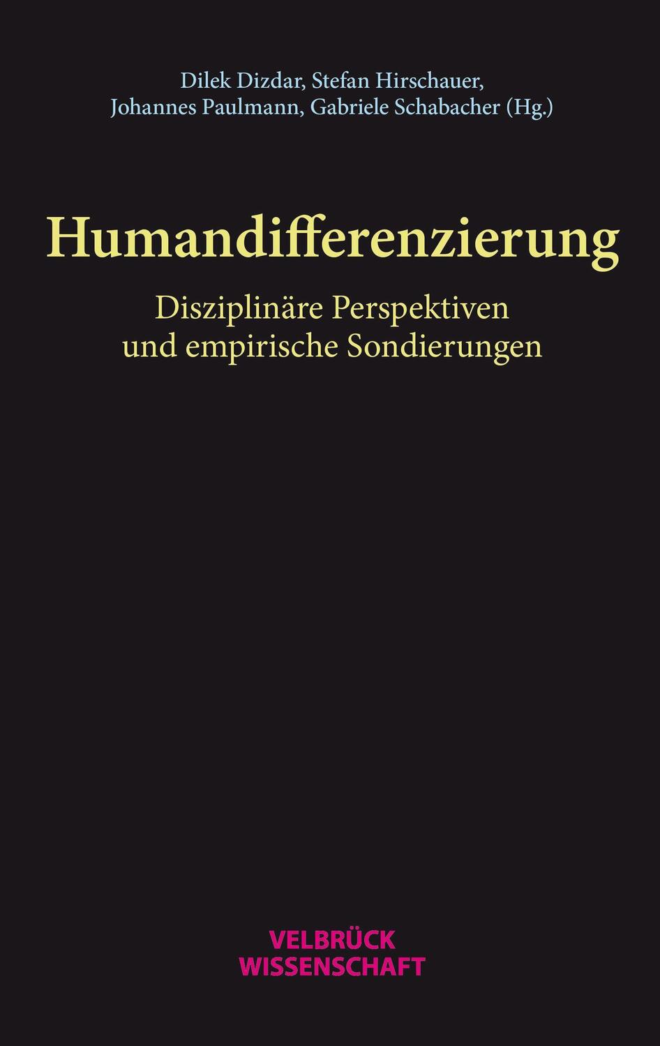 Cover: 9783958322424 | Humandifferenzierung | Dilek Dizdar (u. a.) | Taschenbuch | Deutsch