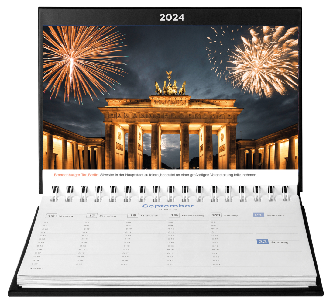Bild: 9783965912816 | Happy Weekend in Deutschland - KUNTH Tischkalender 2024 | Kalender