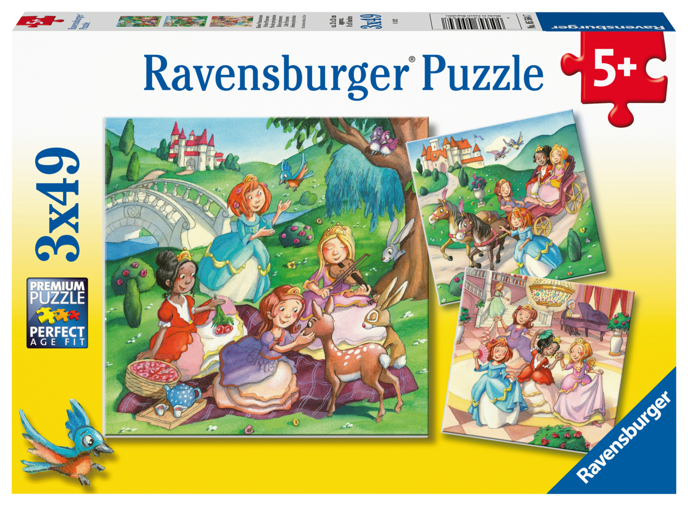 Cover: 4005556055647 | Ravensburger Kinderpuzzle - Kleine Prinzessinnen - 3x49 Teile...