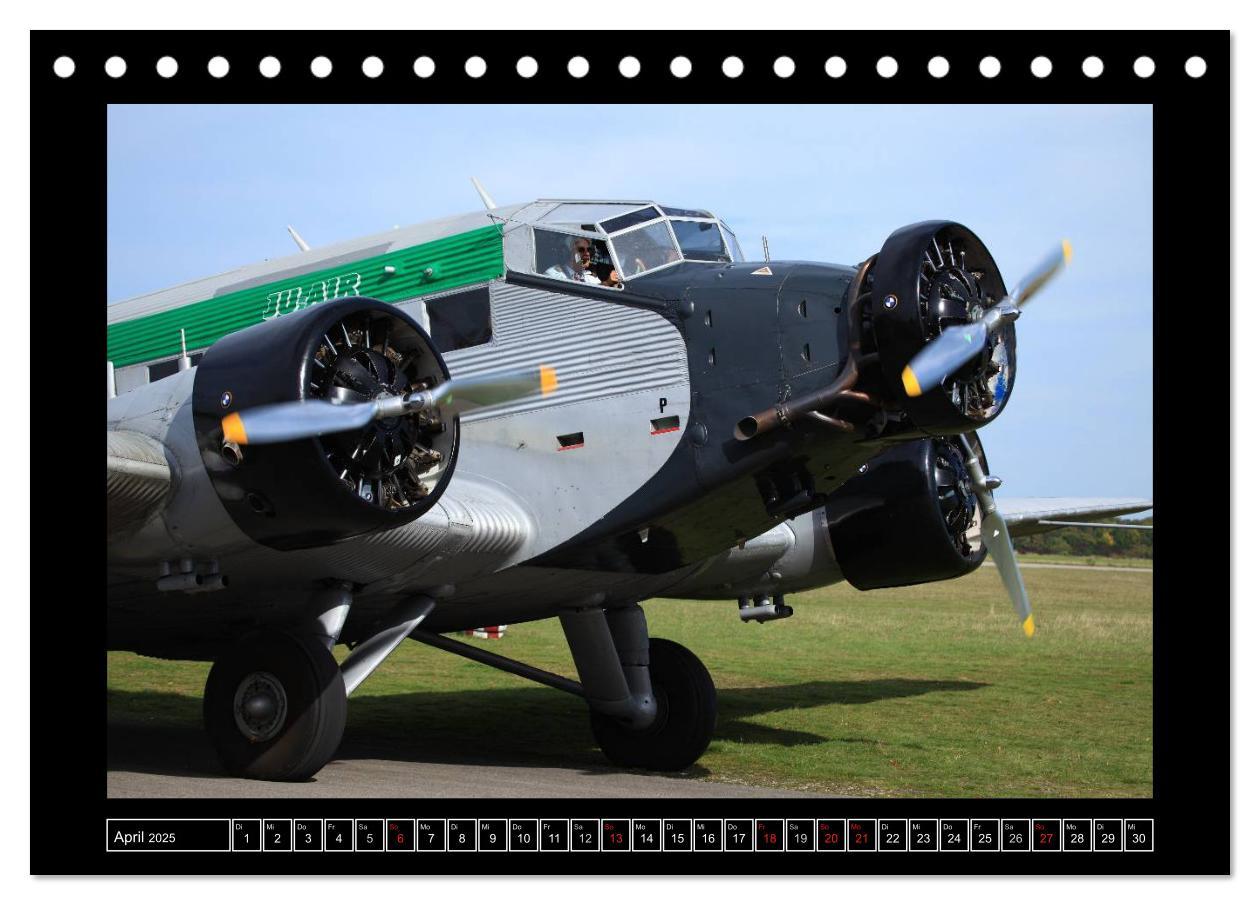 Bild: 9783435814978 | JU-AIR Ju-52 (Tischkalender 2025 DIN A5 quer), CALVENDO Monatskalender