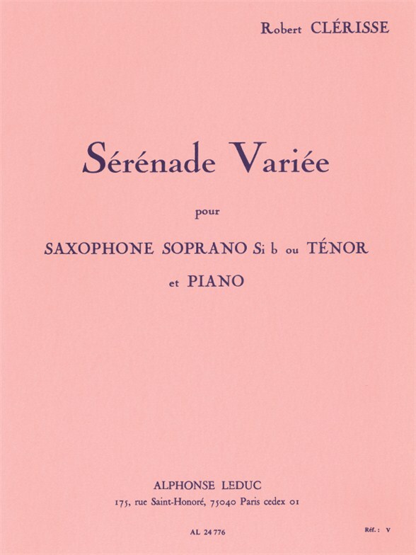 Cover: 9790046247767 | Serenade Variee | Robert Clerisse | Buch | Alphonse Leduc