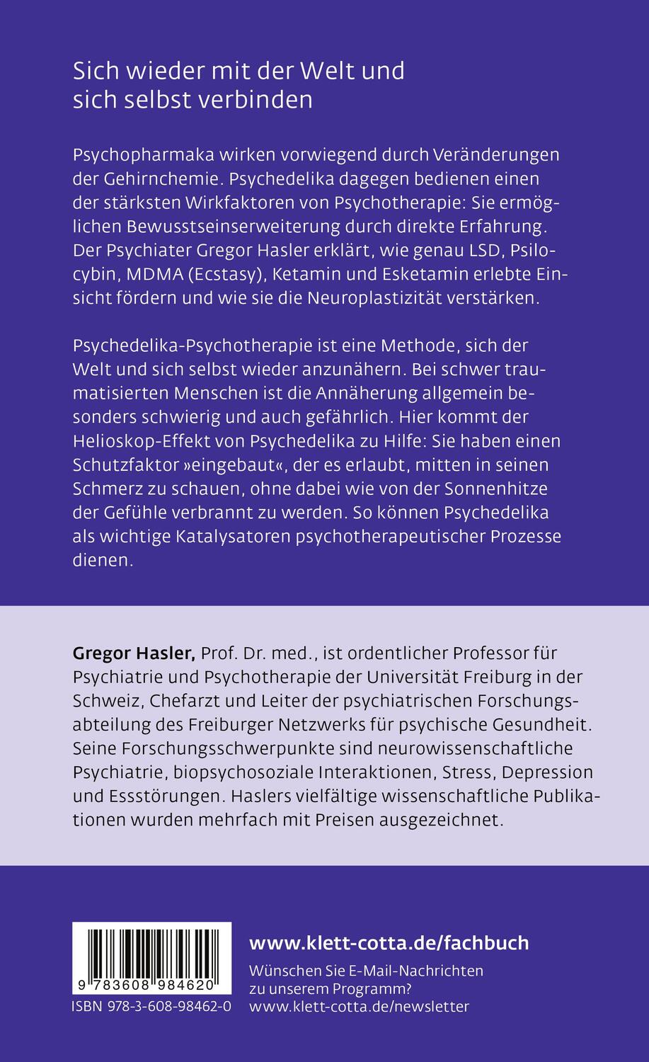 Rückseite: 9783608984620 | Higher Self - Psychedelika in der Psychotherapie | Gregor Hasler