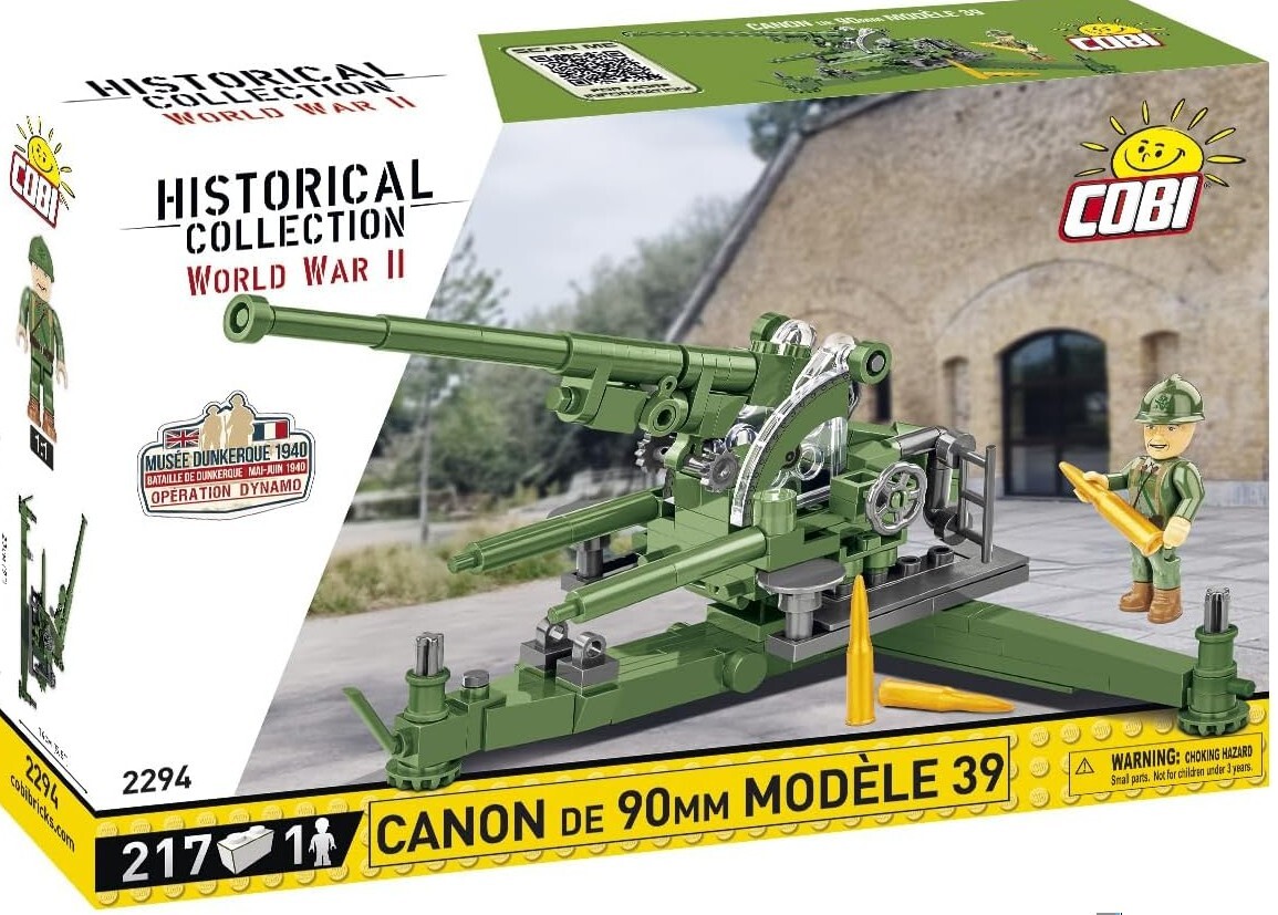 Cover: 5902251022945 | COBI Historical Collection 2294 - Canon DE 90MM Modelle 39, Kanone,...