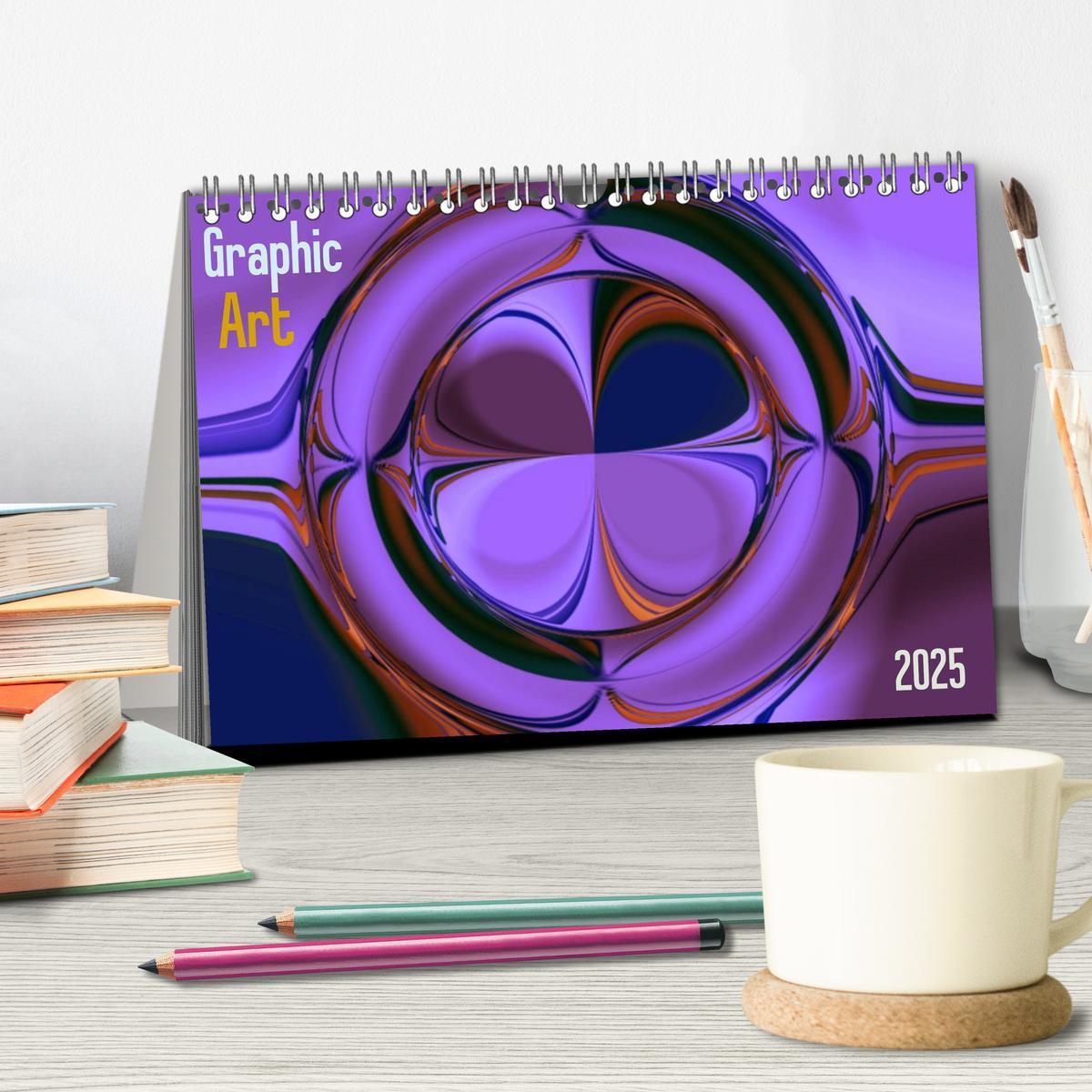 Bild: 9783435812257 | Graphic Art 2025 (Tischkalender 2025 DIN A5 quer), CALVENDO...