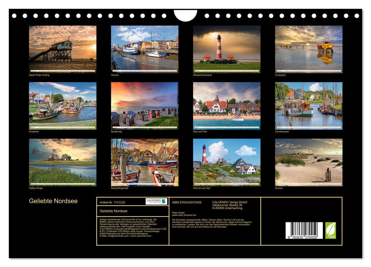 Bild: 9783435070459 | Geliebte Nordsee (Wandkalender 2025 DIN A4 quer), CALVENDO...