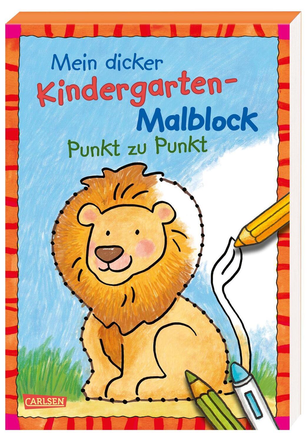Cover: 9783551191632 | Mein dicker Kindergarten-Malblock: Punkt zu Punkt | Taschenbuch | 2023