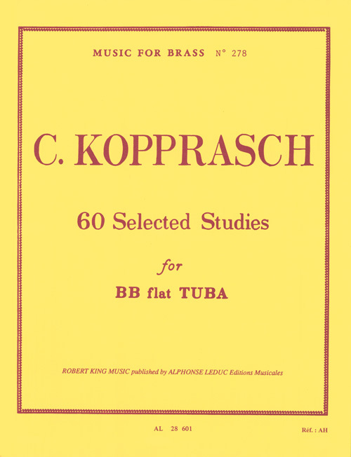 Cover: 9790046286018 | 60 Selected Studies | Kopprasch | Music for Brass (Robert King) | Buch