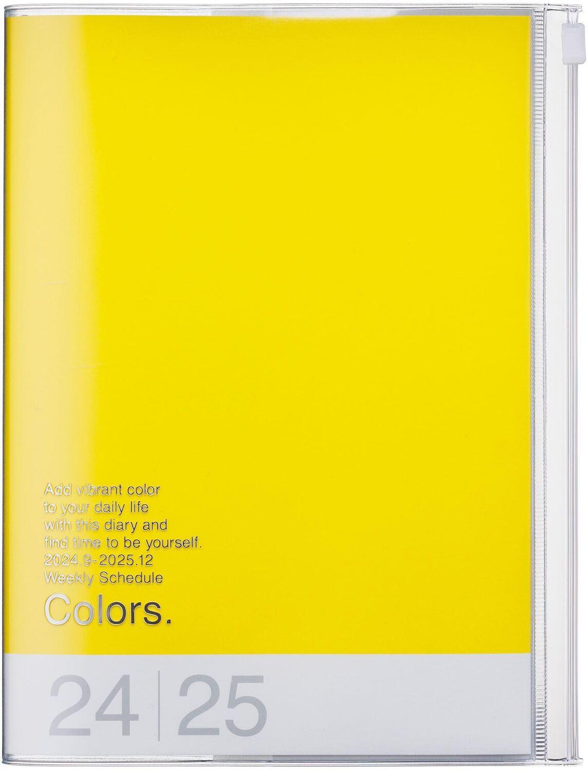 Cover: 4550045127898 | MARK'S 2024/2025 Taschenkalender A5 vertikal, COLORS // Yellow | Inc.