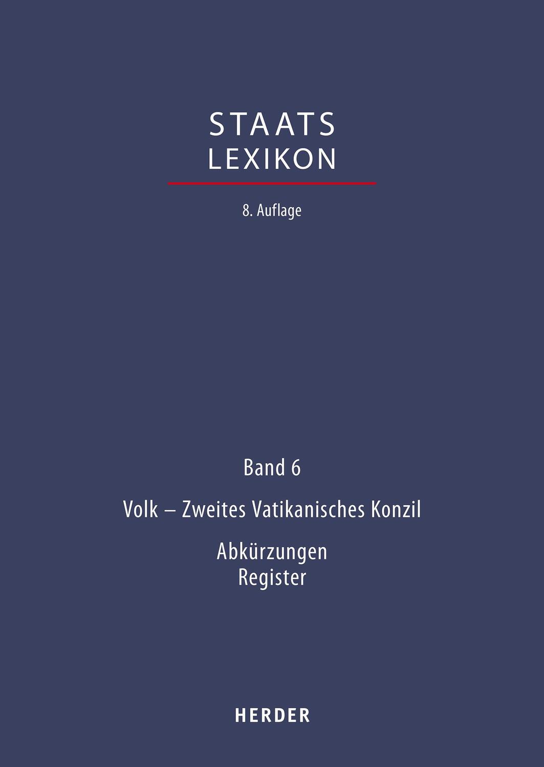 Cover: 9783451395161 | Staatslexikon | Verlag Herder (u. a.) | Buch | Deutsch | 2022